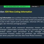 BEI sediakan informasi statistik untuk investor analisa calon emiten-1695183569