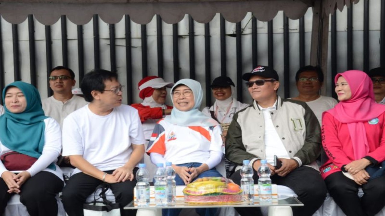 Peringatan Hari Jantung Sedunia tingkat Provinsi DKI Jakarta 2023 yang diselenggarakan pada Minggu (17/9) di HBKB Sudirman, MH Thamrin Jalan Teluk Betung, Jakarta Pusat. (ANTARA/HO-PPID DKI Jakarta)