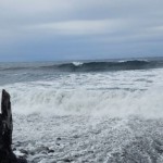 Gelombang laut di pesisir Kota Ternate, Senin (25/9/2023). ANTARA/Abdul Fatah (Abdul Fatah)-1695626907