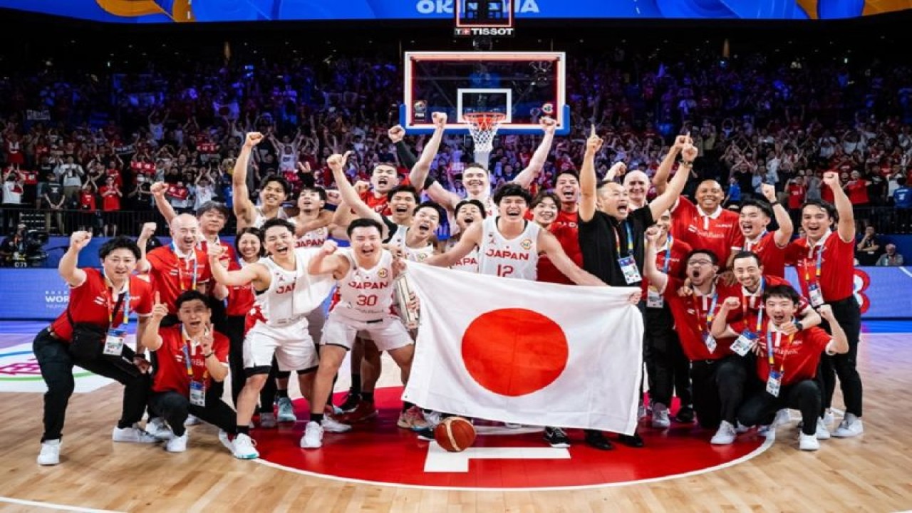 Jepang lolos ke Olimpiade Paris 2024 setelah menjadi tim terbaik Asia di ajang Piala Dunia FIBA 2023. ANTARA/HO-FIBA