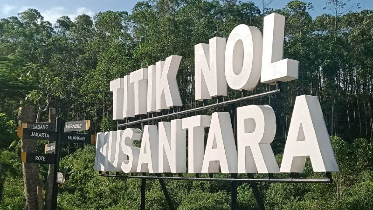 Titik nol kawasan Kota Nusantara di wilayah Kecamatan Sepaku, Kabupaten Penajam Paser Utara, Provinsi Kalimantan Timur (ANTARA/Nyaman Bagus Purwaniawan)