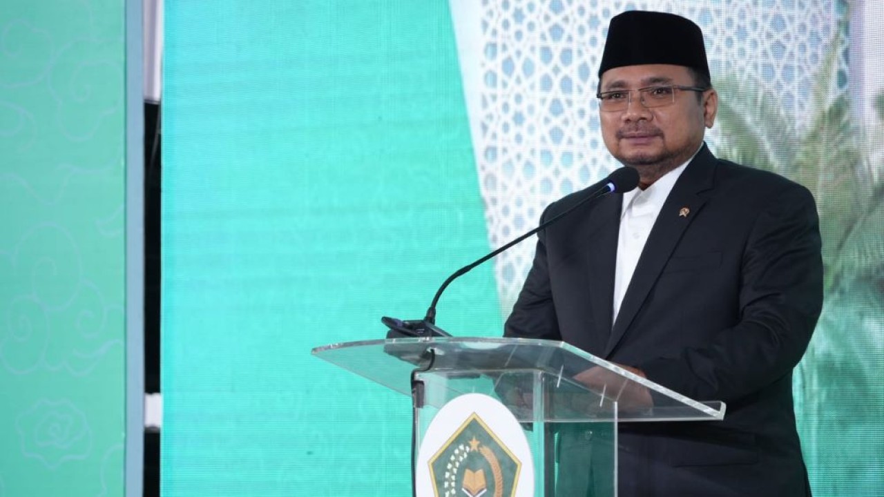 Menteri Agama (Menag) Yaqut Cholil Qoumas mengajak belajar kebaikan dan kemanusiaan Rasulullah SAW. (Istimewa/Kemenag)