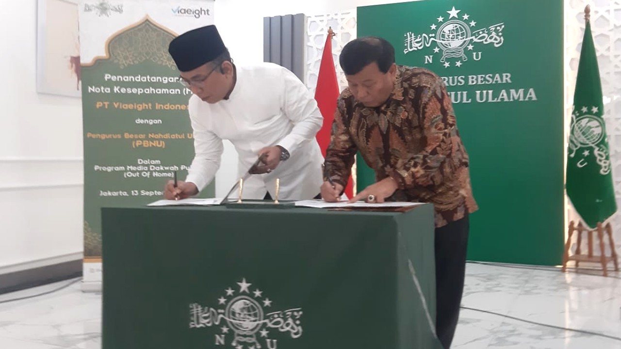 Nusantara TV dan PBNU lakukan Penandatangan MoU Program Media Dakwah Publik/NTV