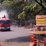 Sudin Gulkarmat Jaktim semprot area Monumen Pancasila Sakti-1695971071