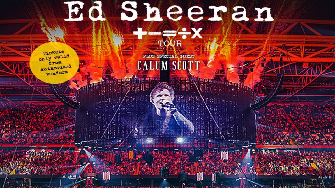 Banner konser Ed Sheeran di Jakarta (ANTARA/H.O)