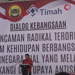 Dirut PT Timah Tbk Ahmad Dani Virsal saat membuka dialog kebangsaan di Pangkalpinang, Senin (2/10/2023) (ANTARA/HO-Aprionis)-1696229638