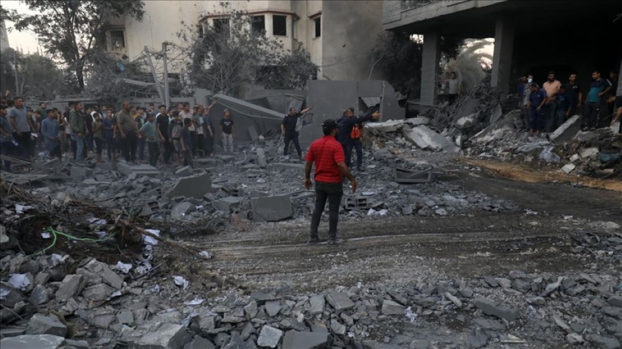 Ilustrasi. Korban tewas di Gaza meningkat menadi 2.329 orang. (Anadolu Agency)