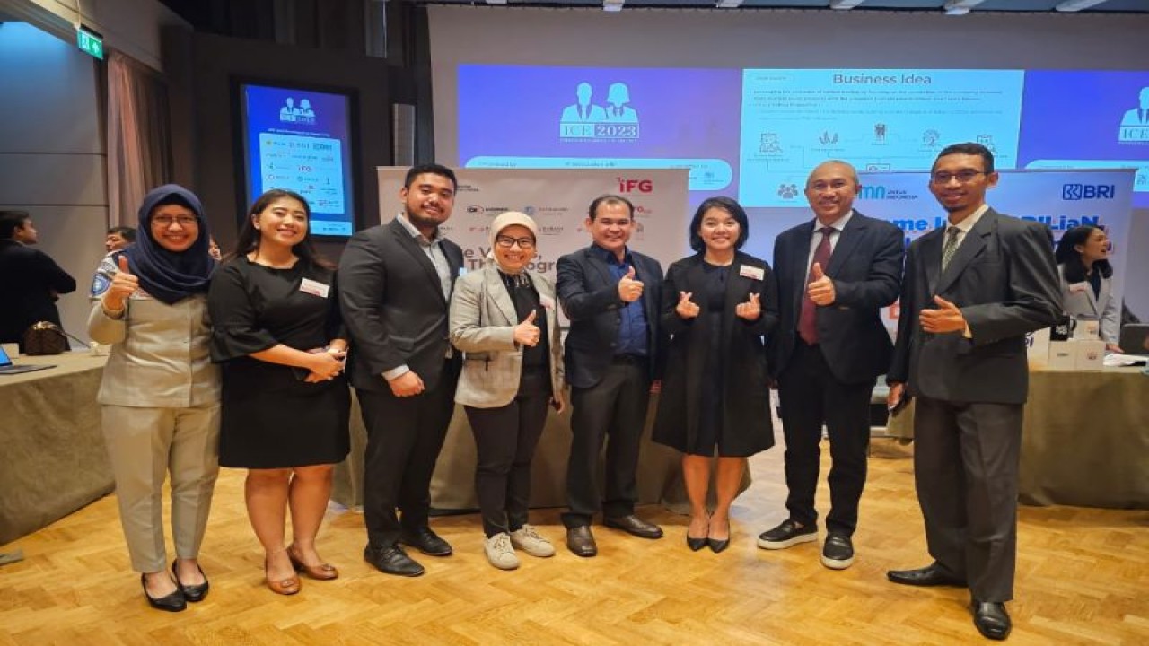 Holding BUMN asuransi, penjaminan, dan investasi yaitu Indonesia Financial Group (IFG) dalam Career Day yang diselenggarakan di London, Inggris. ANTARA/HO-IFG.