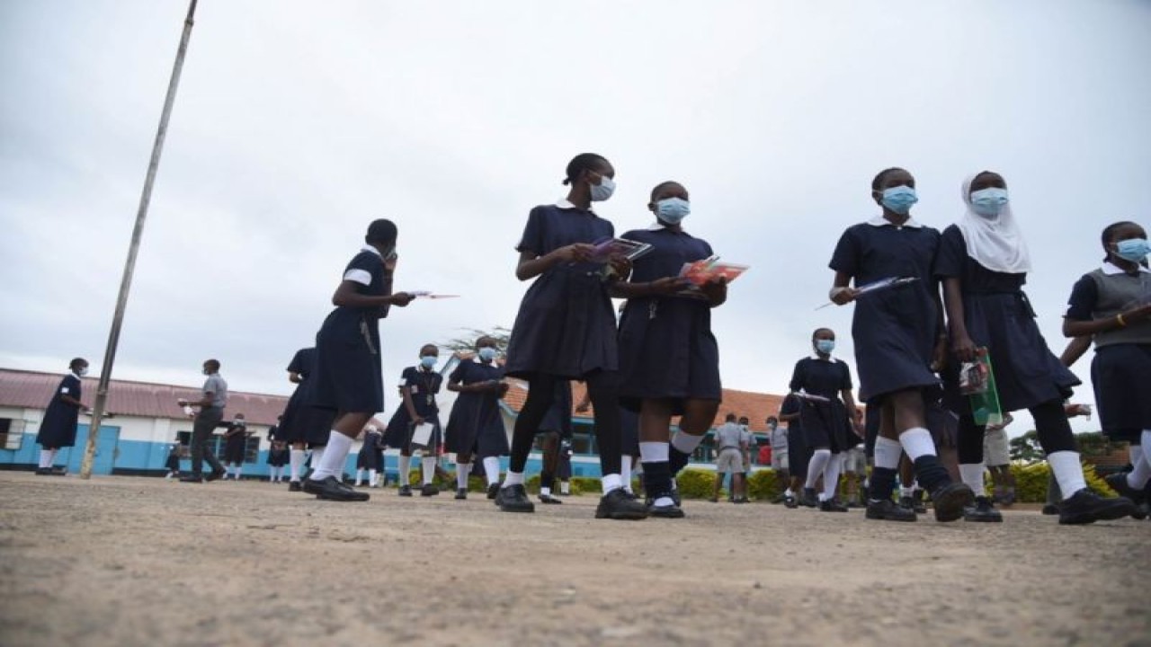 Ilustrasi - Murid-murid Sekolah Dasar St George di Nairobi, Kenya. ANTARA/Xinhua/JOHN OKOYO/tm