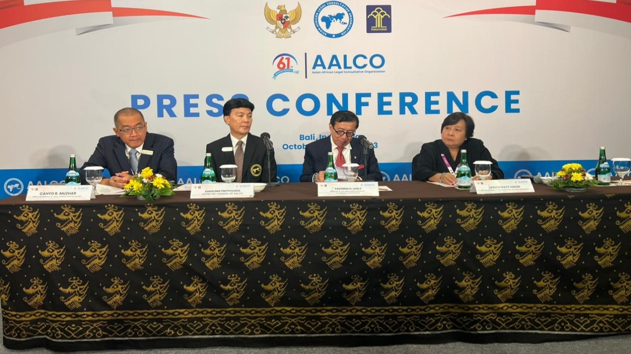 Konferensi pers 61st Annual Session of AALCO.