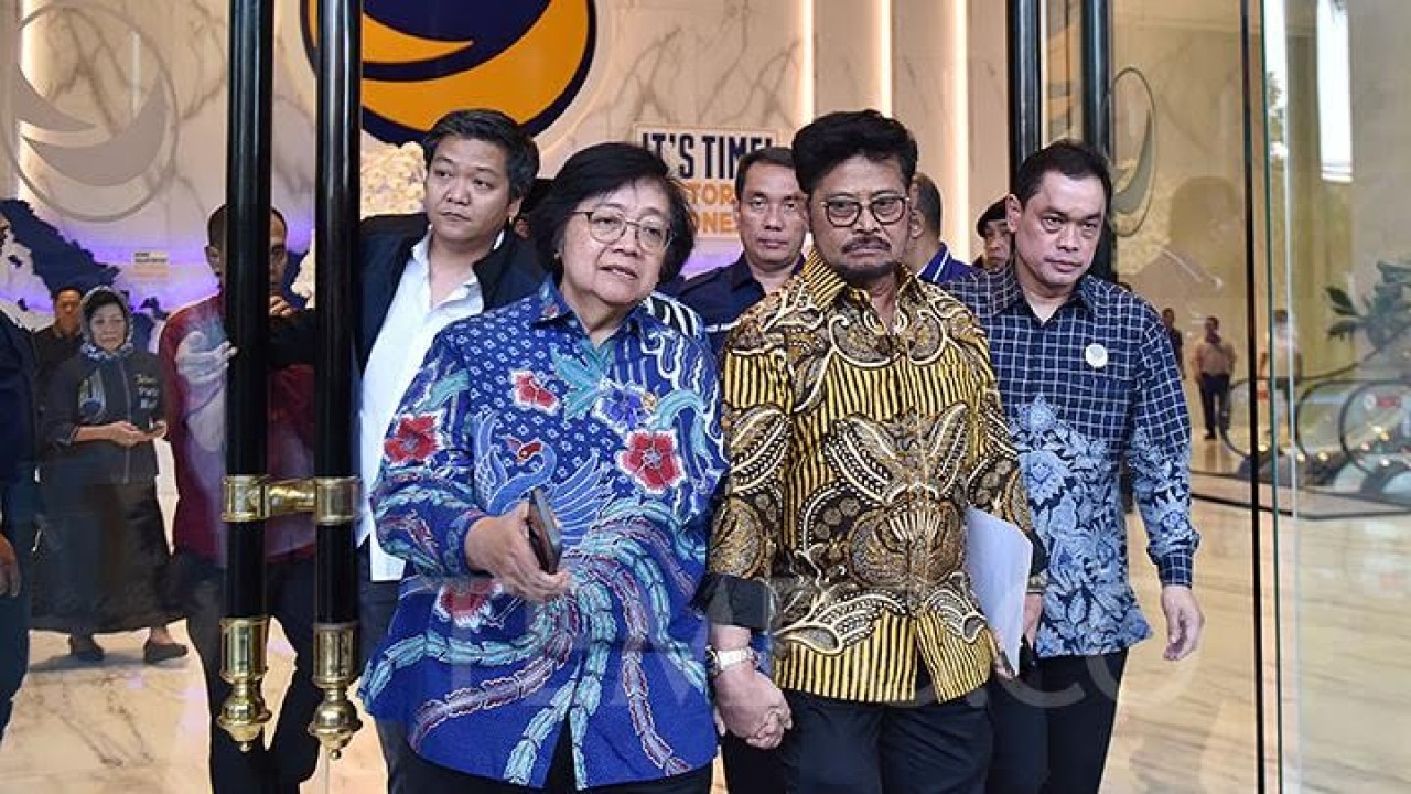 Mentan Syahrul Yasin Limpo dan Menteri LHK Siti Nurbaya. (Tempo)