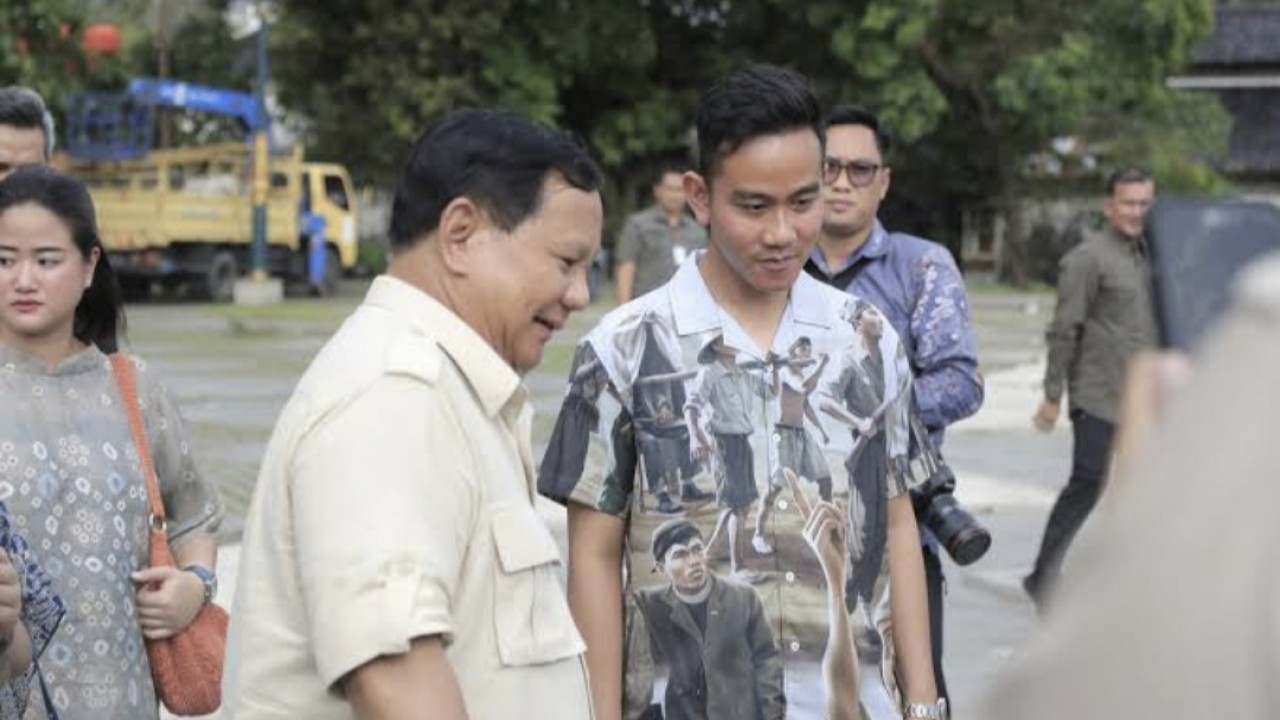 Prabowo Subianto bersama Gibran Rakabuming Raka