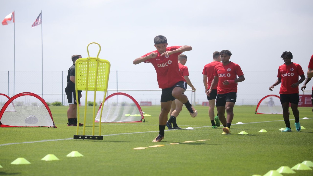 Timnas Kanada U-17 melakukan persiapan akhir di Bali United Training Center/Foto: LOC