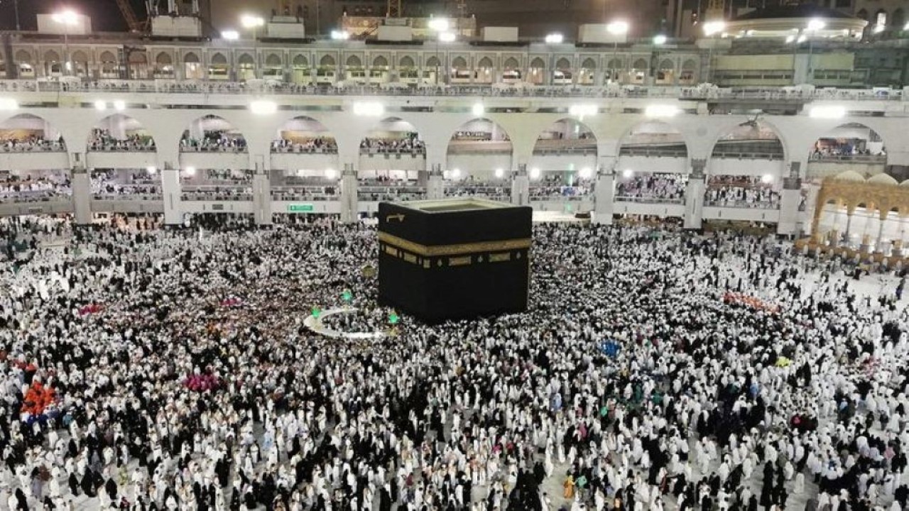 Ilustrasi. Jamaah haji sedang melaksanakan ibadah di Tanah Suci. (Istimewa)