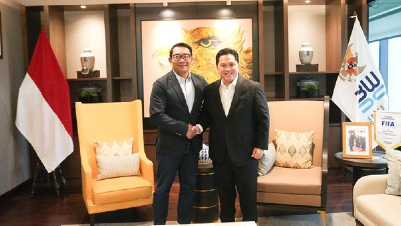 Erick Thohir dan Ridwan Kamil.