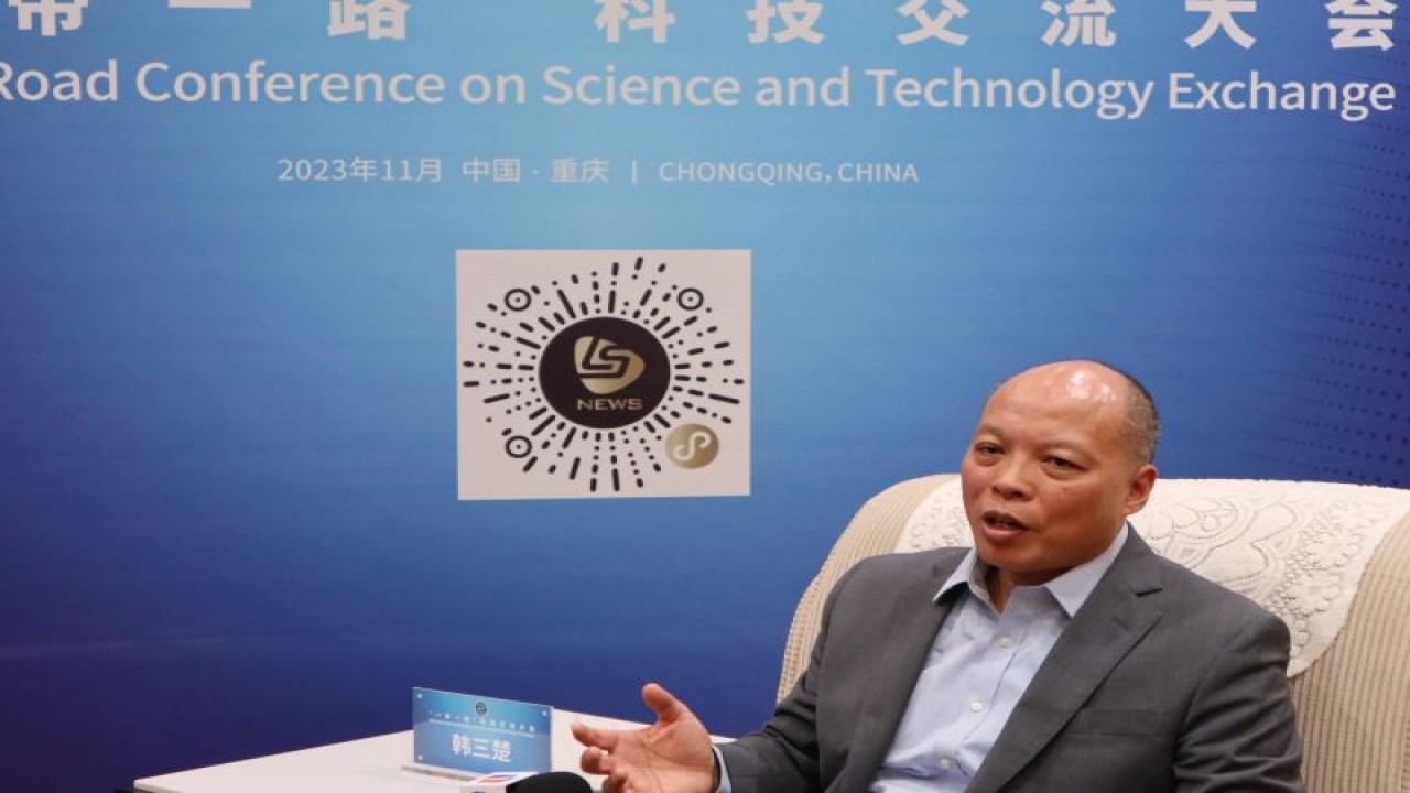 Chief Software Architect & Chief Technology Officer Changan Automobile Frank Han di Chongqing, China pada Selasa (7/11/2023) (ANTARA/Desca Lidya Natalia)