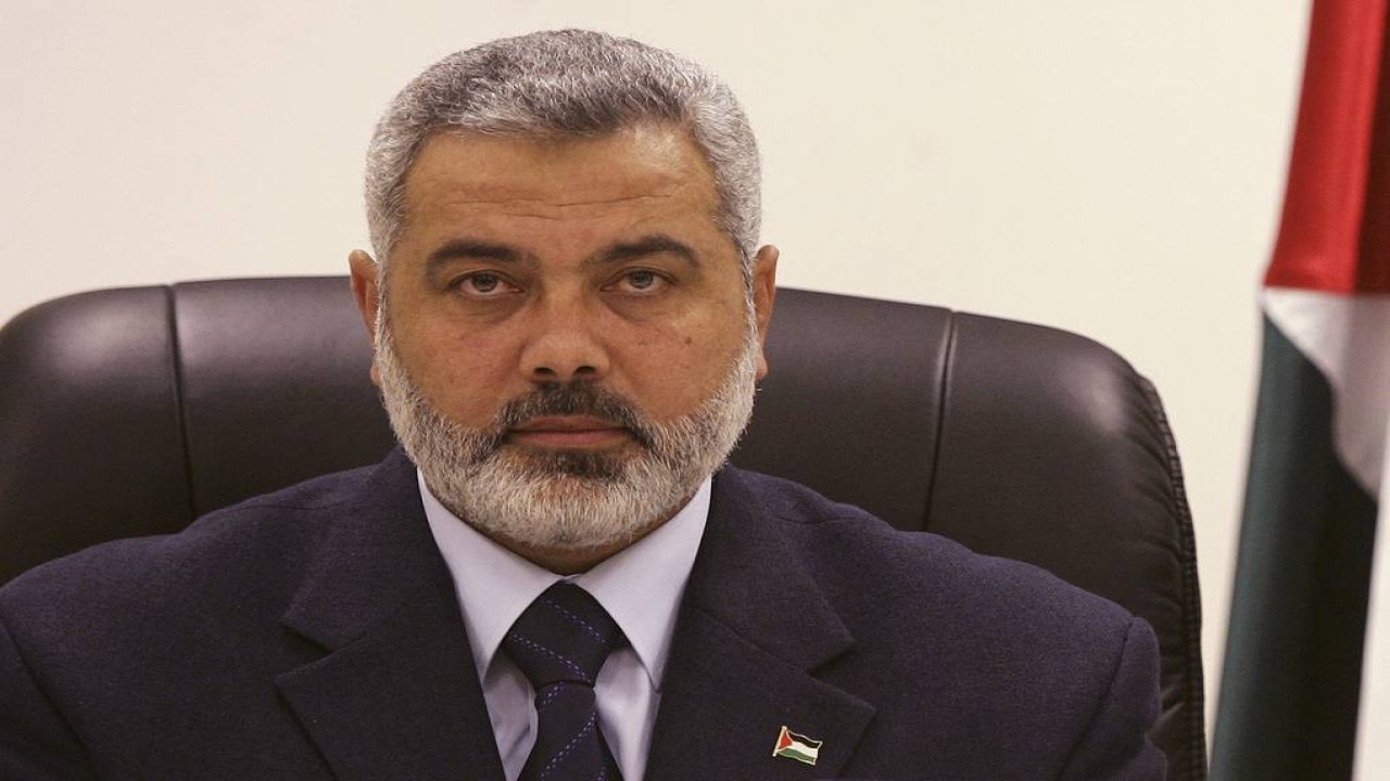 Pemimpin senior Hamas Ismail Haniyeh. (Abid Katib/Getty Images)