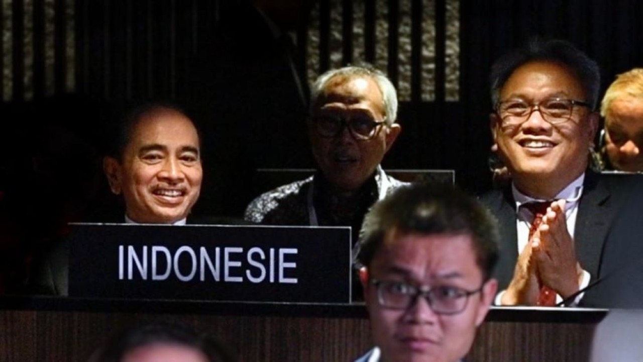 Indonesia terpilih sebagai Anggota Dewan Eksekutif UNESCO 2023-2027 pada pemilihan yang berlangsung pada Konferensi Umum UNESCO ke-42 di Markas Besar UNESCO di Paris, Prancis, pada Rabu (15/11/2023). (Foto: Istimewa/Kemenlu)