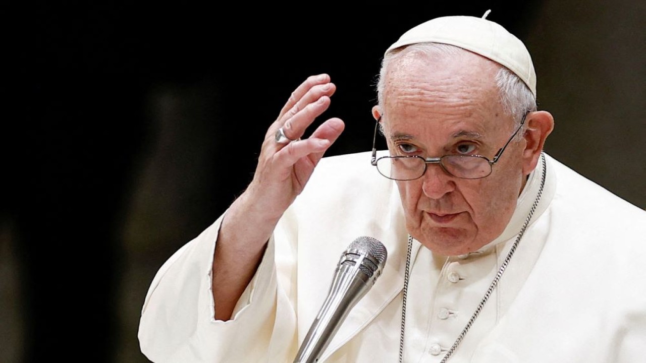 Paus Fransiskus kembali menyerukan penghentian pertempuran di Gaza serta pembebasan sandera. (Reuters)