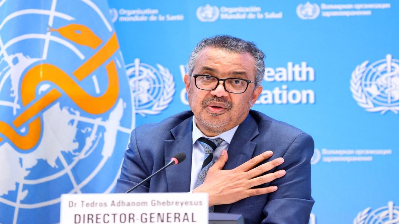 Direktur Jenderal Organisasi Kesehatan Dunia (WHO) Tedros Adhanom Ghebreyesus pada Senin (20/11/2023) memperingatkan diperkirakan satu juta anak per tahun meninggal di seluruh dunia akibat kekurangan gizi. (Reuters)