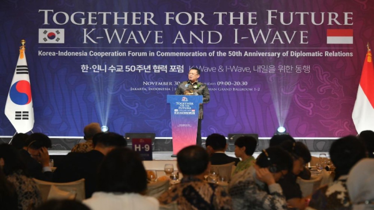 Ketua MPR RI sekaligus Wakil Ketua Umum Partai Golkar dan Ketua Indonesia Korea Network serta Penasihat Kebijakan Ekonomi Provinsi Gyeongsangbuk Do Korea Bambang Soesatyo