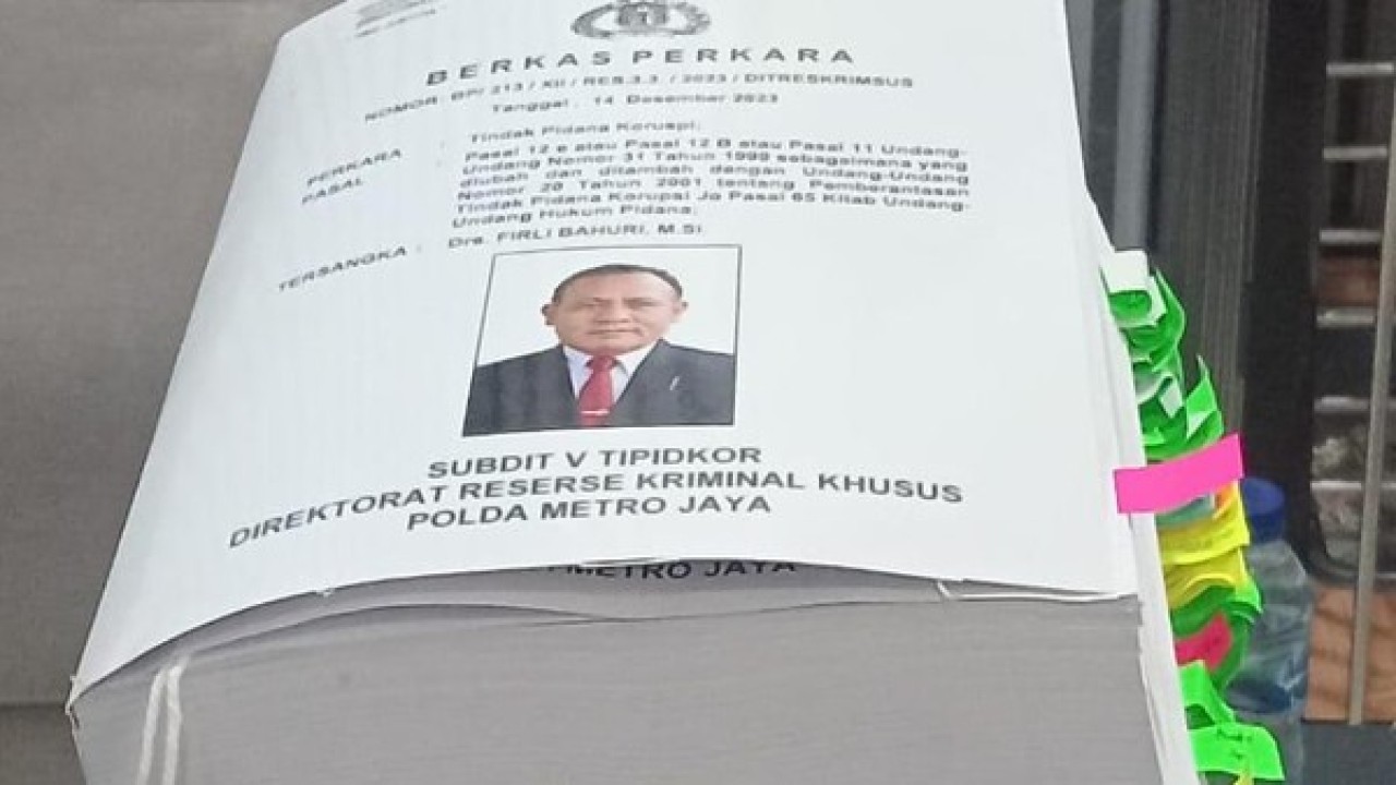 Berkas perkara Firli Bahuri. (Net)