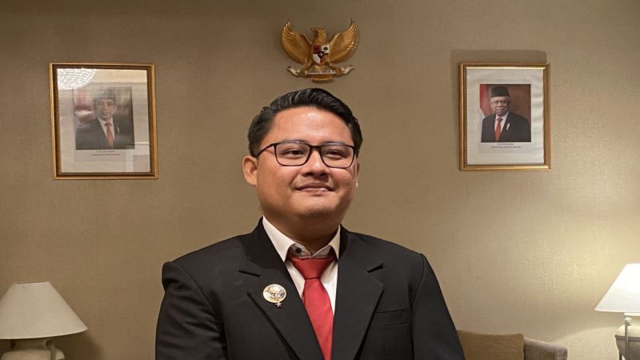 Arsip - Juru Bicara BSSN Ariandi Putra. ANTARA/Hreeloita Dharma Shanti.