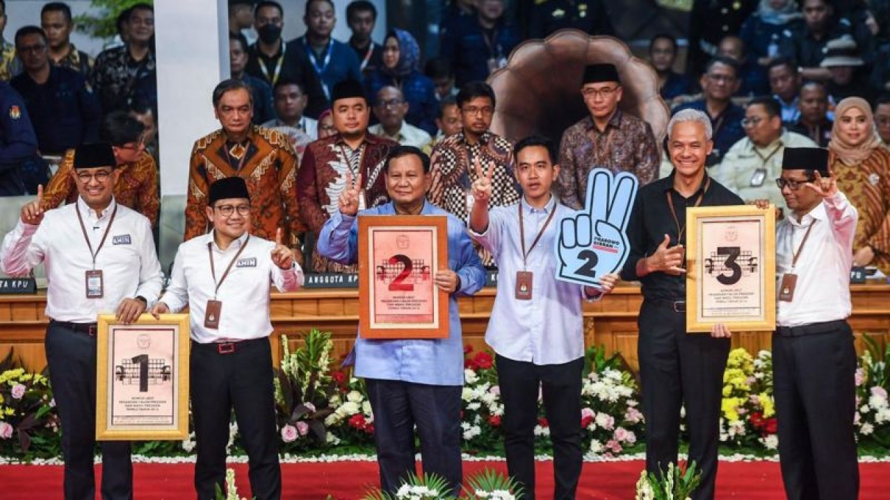 Pasangan capres-cawapres Pemilu 2024. (Net)