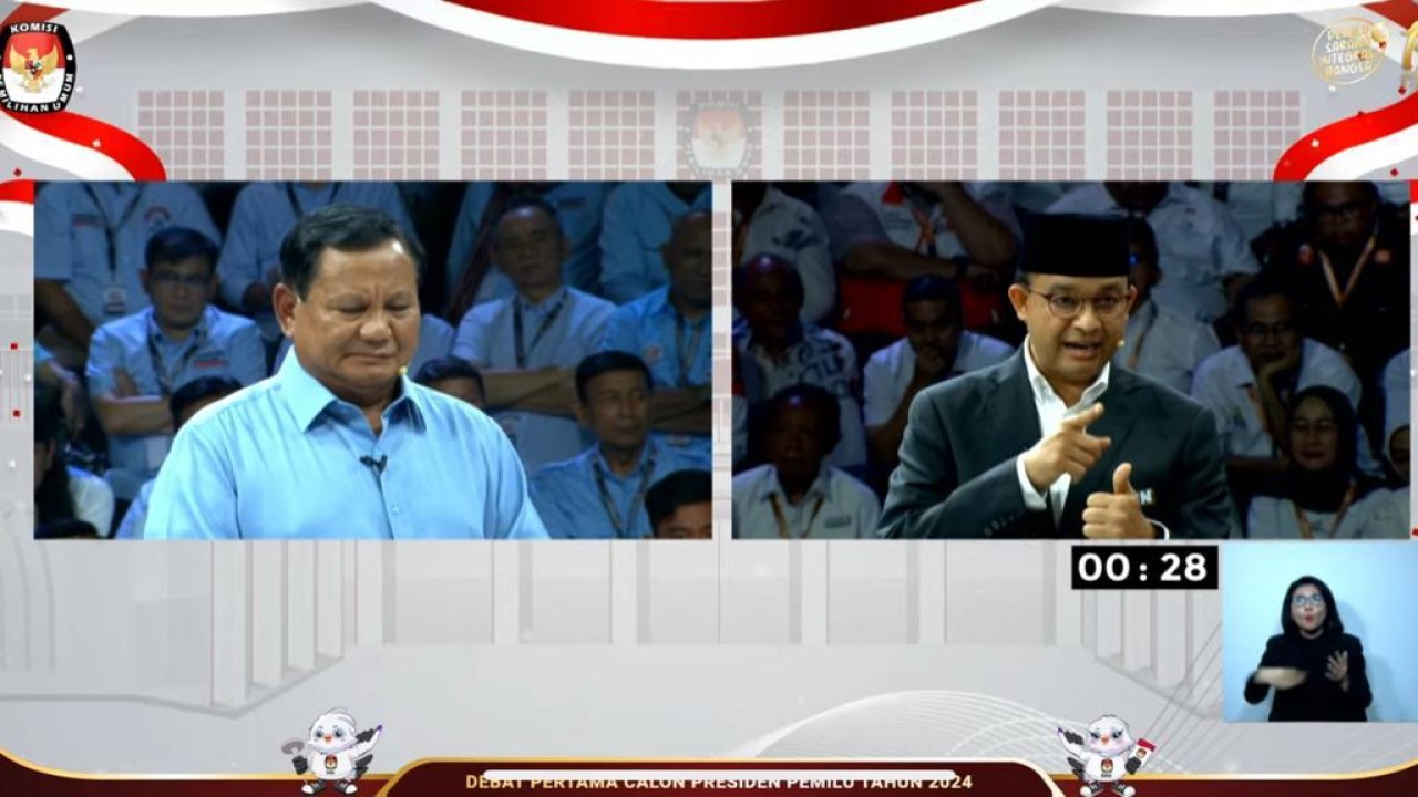 Capres Prabowo Subianto dan Anies Baswedan.