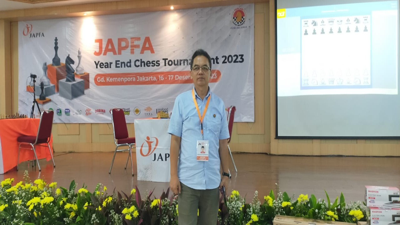 Ketua Panitia Japfa Year End Chess Tournament 2023 Nanang Pujalaksana