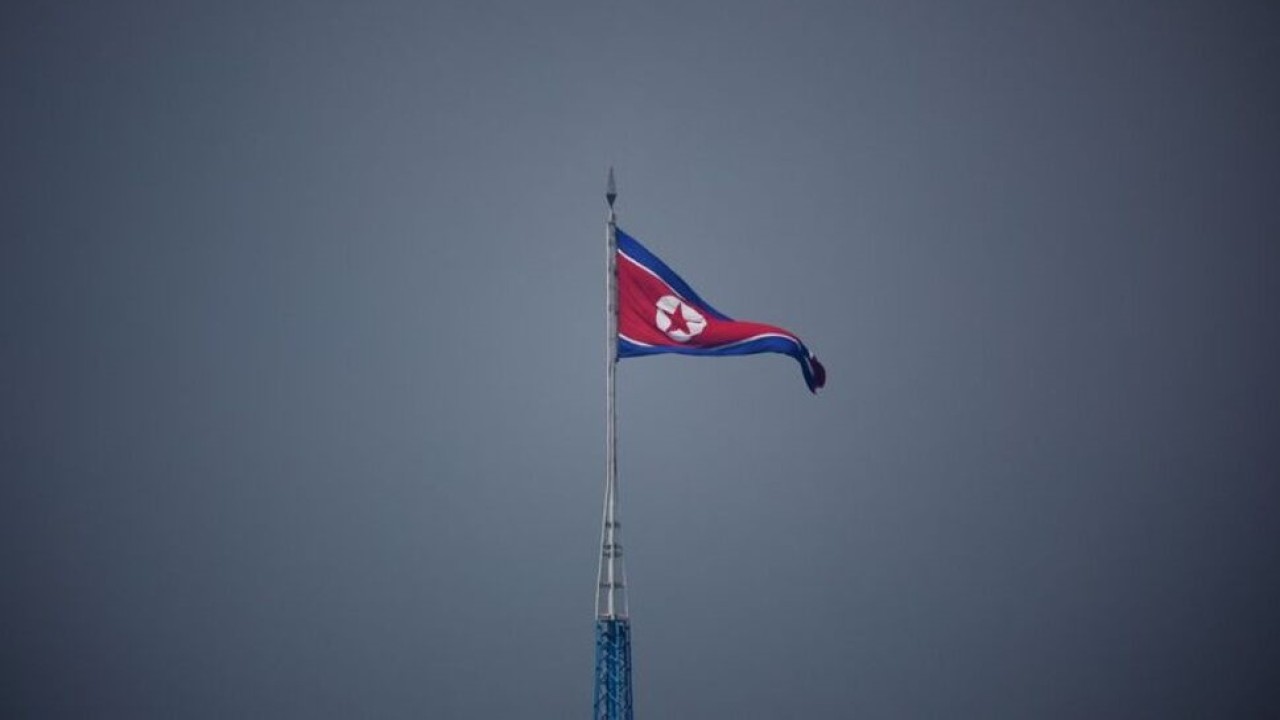 Ilustrasi. Bendera Korea Utara. (Dok/Kim Hong-Ji/Reuters)