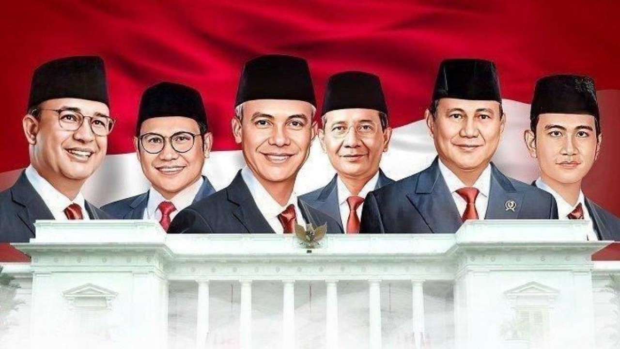 Capres dan Cawapres yang maju dalam Pilpres 2024/ist   