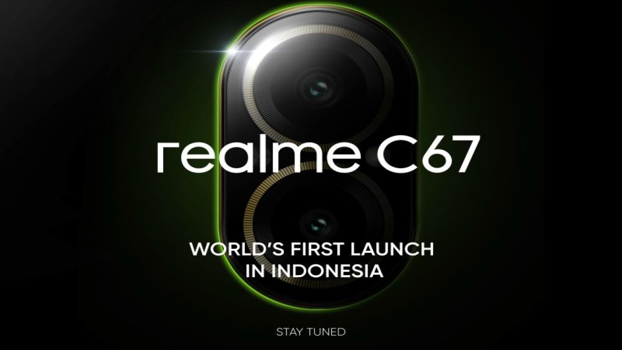 Poster persiapan debut realme C67. (ANTARA/HO-Realme Indonesia)