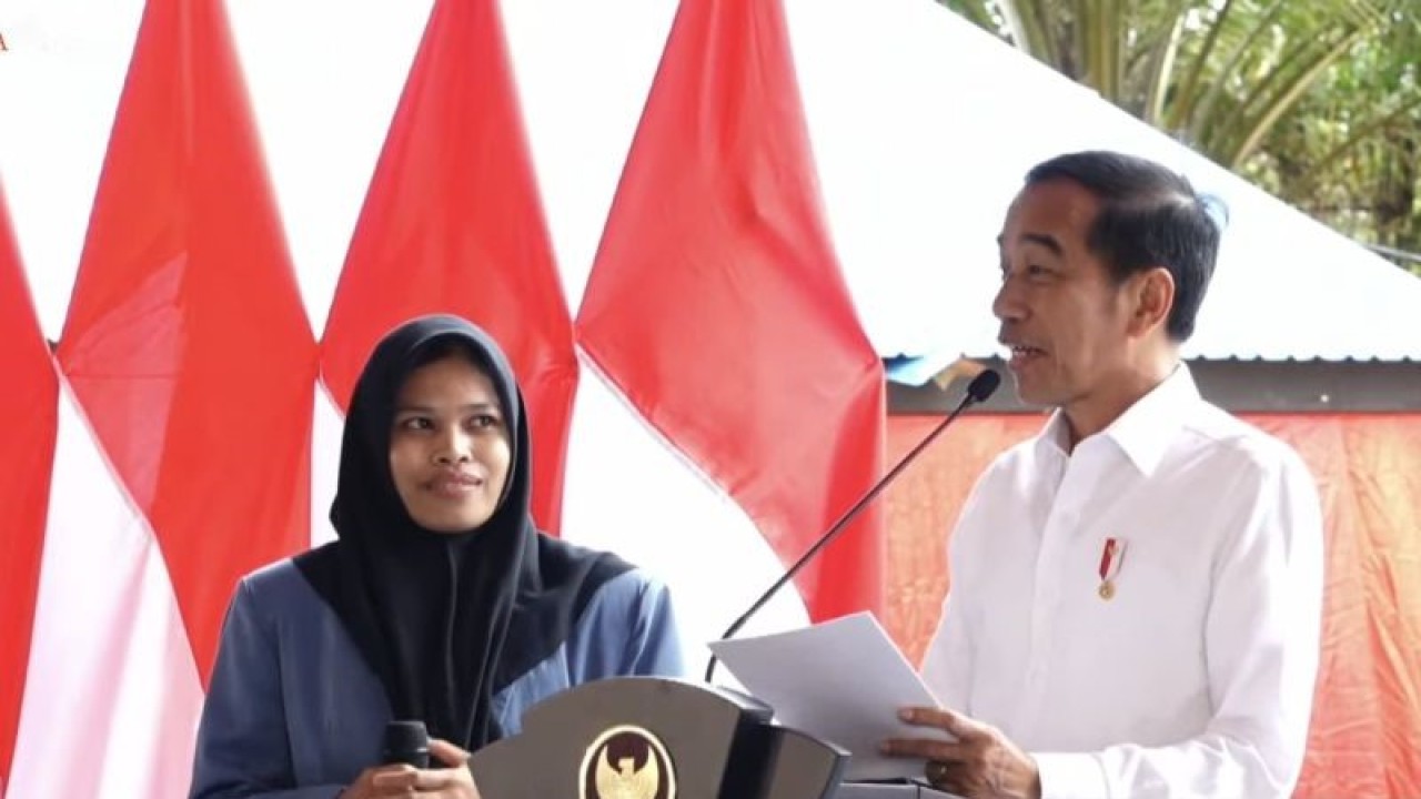 Tangkapan Layar - Presiden RI Joko Widodo Saat Berdialog Dengan Salah ...