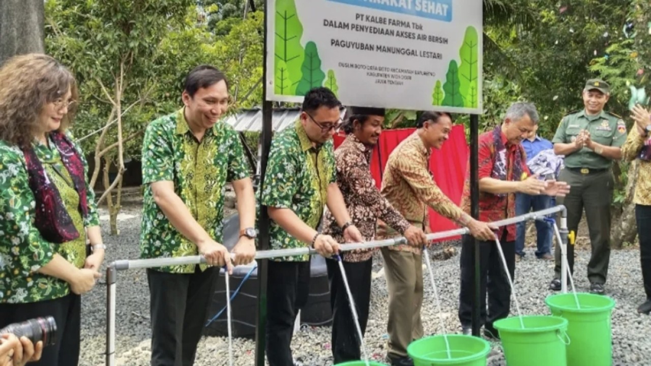 PT Kalbe Farma Tbk (Kalbe) meresmikan penyediaan akses air bersih di Wonogiri, tepatnya di Desa Boto, Kecamatan Baturetno