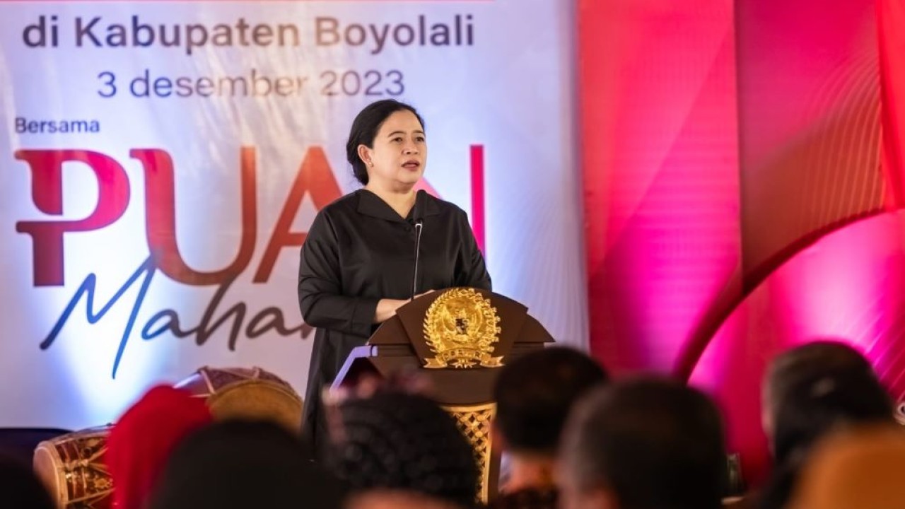 Puan Maharani menanggapi soal perubahan format debat pasangan calon pada Pilpres 2024 di mana debat khusus cawapres akan 'dihilangkan'. (Istimewa)