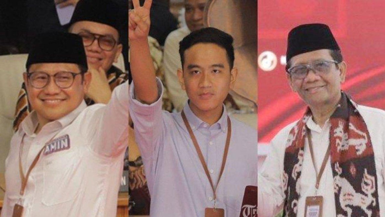 Para cawapres yang akan tampil pada debat cawapres, Muhaimin Iskandar alias Cak Imin (kiri), Gibran Rakabuming Raka, dan Mahfud MD (kanan)/ist