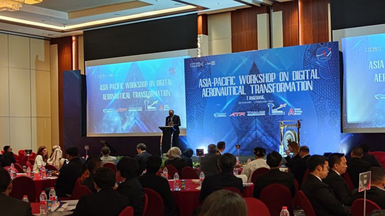 AirNav Indonesia menggelar workshop Asia-Pacific On Digital Aeronautical Transformation di Tangerang, Banten. (Azmi Samsul Maarif)