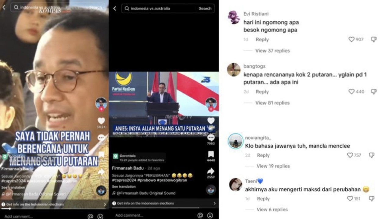 Anies Klaim Tak Pernah Gembar-Gembor Ingin Menang Satu Putaran Faktanya Berbeda