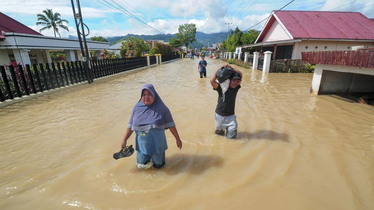 Kota Jambi dilanda banjir besar yang merendan ribuan rumah warga/ist