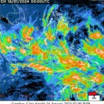 Citra satelit penampakan Siklon Tropis Anggrek dan Bibit Siklon 99S. (ANTARA/HO-BMKG)-1705404578
