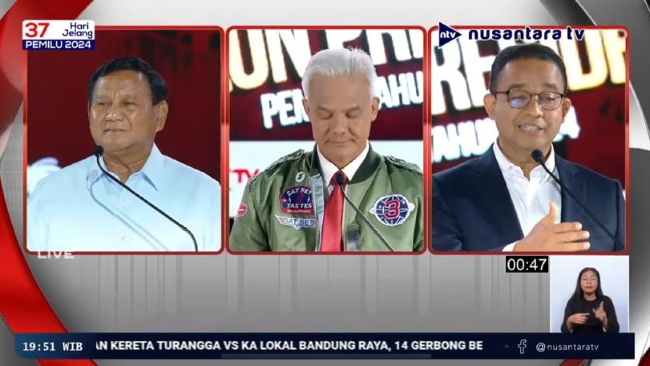 Debat capres Pemilu 2024.