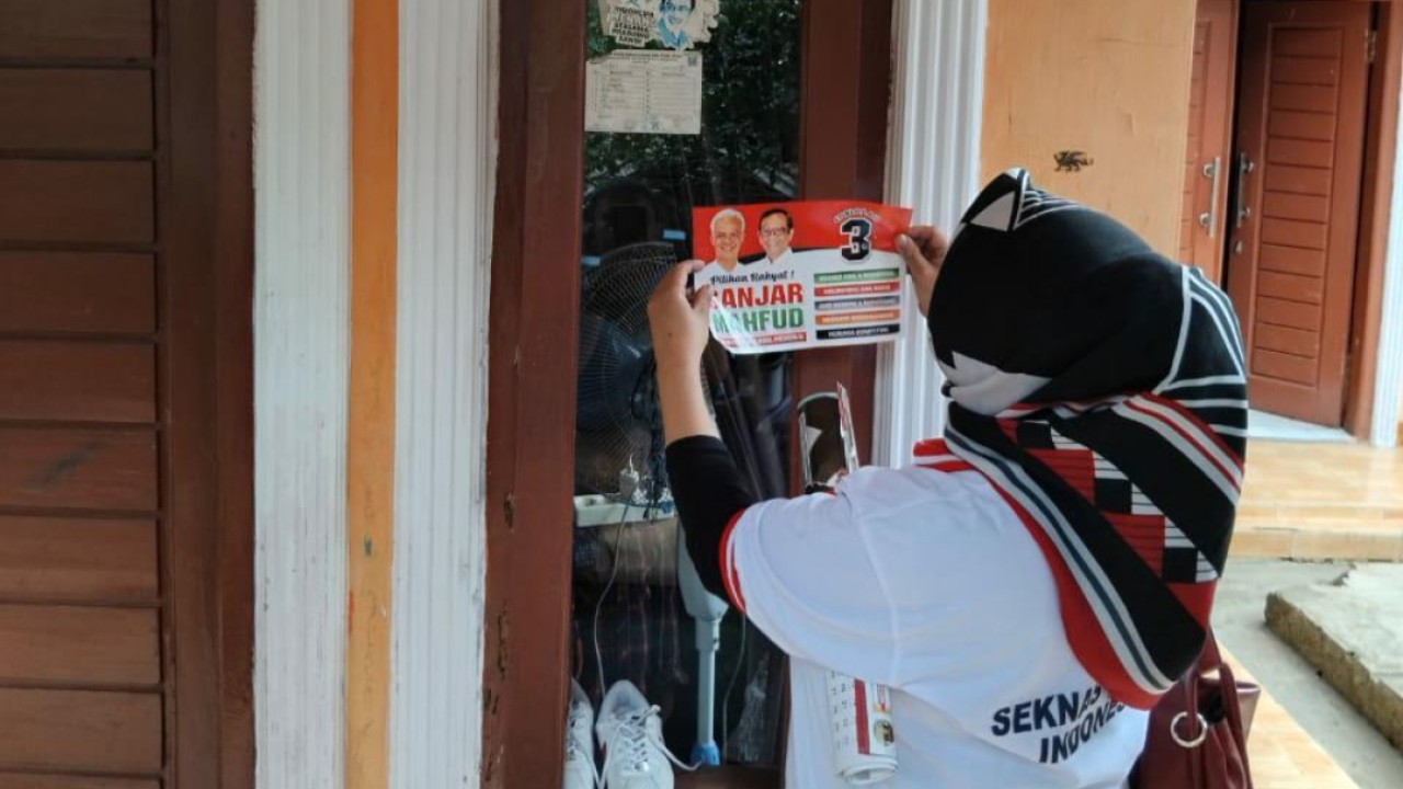 Gerakan Canvassing Day Ganjar Mahfud di Tasikmalaya