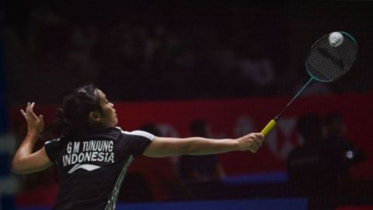 Gregoria Mariska Tunjung yang menciptakan rekor baru bagi dunia bulu tangkis Tanah Air dengan menjadi tunggal putri pertama Indonesia yang menjuarai turnamen level BWF World Tour Super 500 melalui kemenangan di Japan Masters 2023, November. (ANTARA FOTO/Aditya Pradana Putra/aww.)