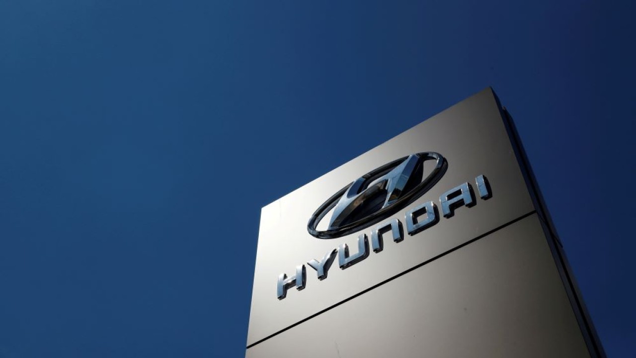 Ilustrasi. Logo Hyundai. (Reuters)