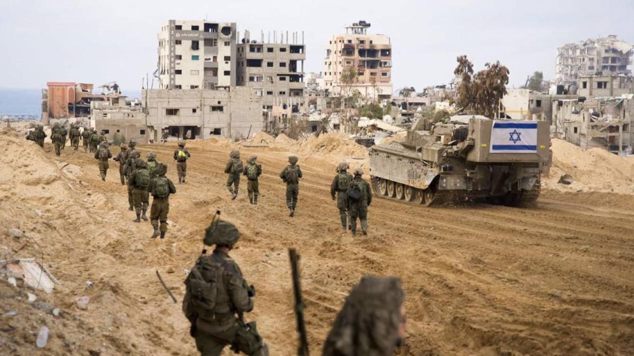 Tentara Israel di Jalur Gaza, Januari 2024. (IDF via Reuters).