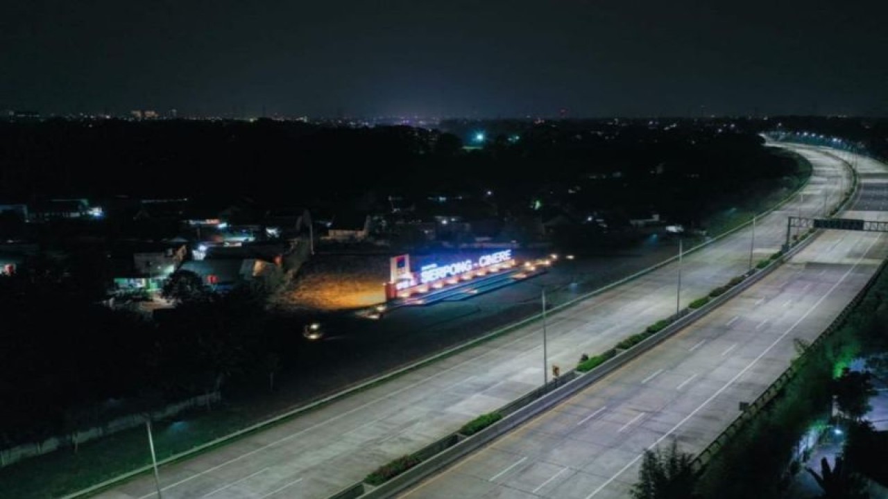 Jalan Tol Serpong - Cinere sebagai bagian dari Jaringan Jalan Tol Jakarta Outer Ring Road (JORR) 2. ANTARA/HO - Kementerian PUPR