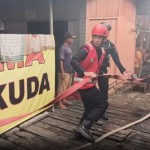Lima rumah hangus terbakar di kawasan Stal Kuda Balikpapan-1704191835
