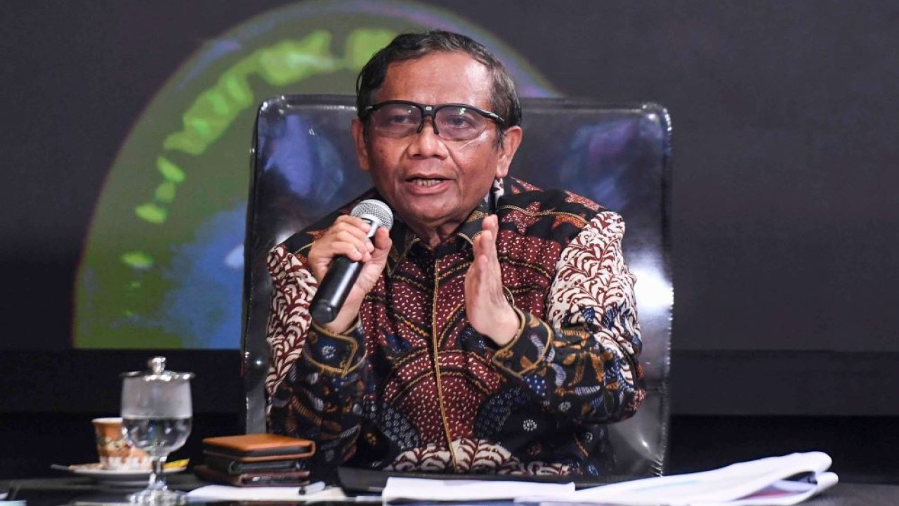 Menko Polhukam Mahfud MD. (Antarafoto/Hafidz Mubarak A)