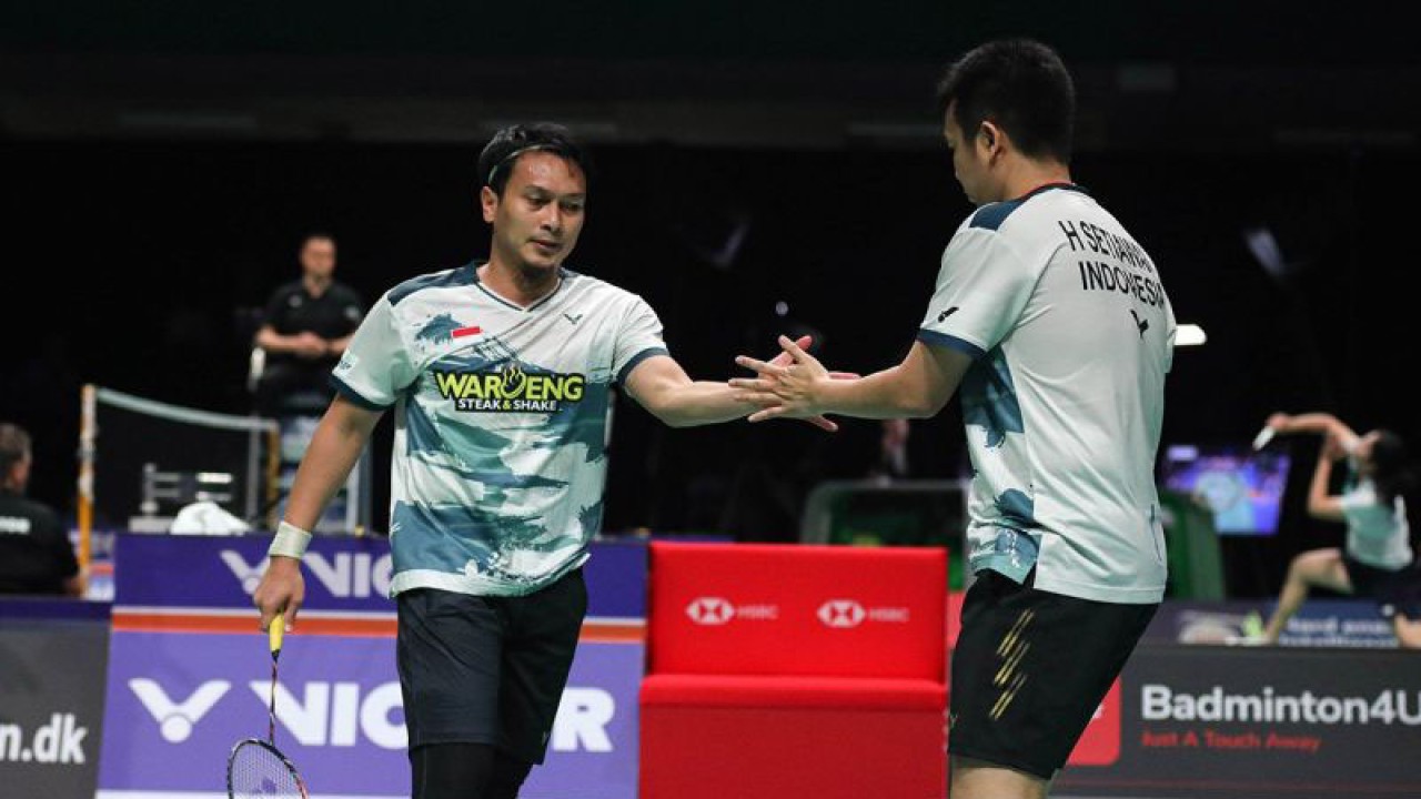 Pasangan ganda putra Indonesia Mohamad Ahsan/Hendra Setiawan. ANTARA/HO-PBSI/am.